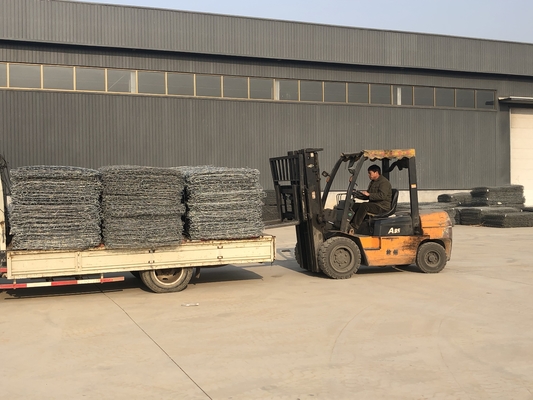 Hot Dipped Galvanized Gabion Basket Mesh 2.7mm 3.0mm 3.2mm 3.7mm 4.0mm Wire Diameter