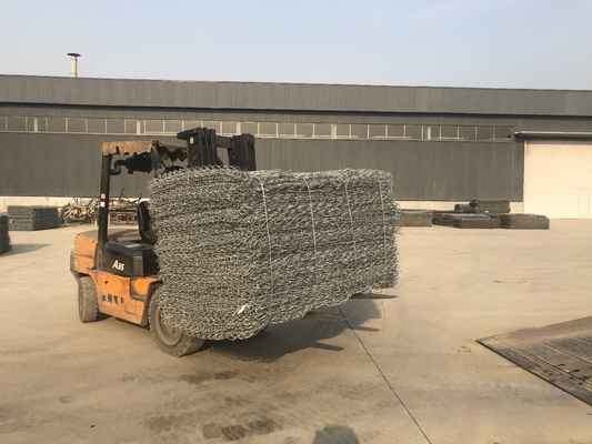 Hot Dipped Galvanized Gabion Basket Mesh 2.7mm 3.0mm 3.2mm 3.7mm 4.0mm Wire Diameter