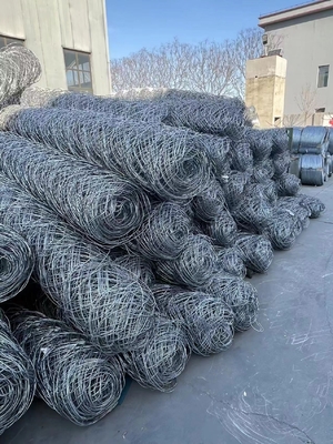 Galvanized Steel High Tensile Strength Gabion Basket Mesh 40-400g/m2 Zinc Coating White/Black