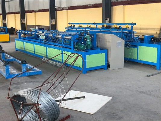 Single Wire Chain Link Fence Machine 90m2/h 3m 4m length PLC control